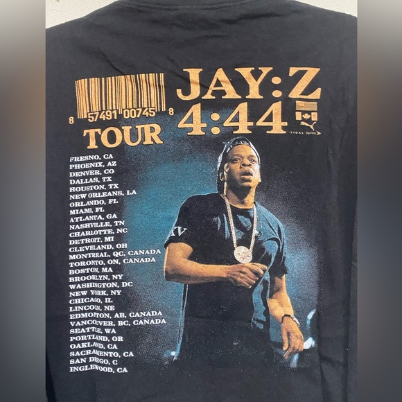 Jay-Z 4:44 Long-Sleeve Tour Rap Shirt Mens Large - Picture 4 of 5